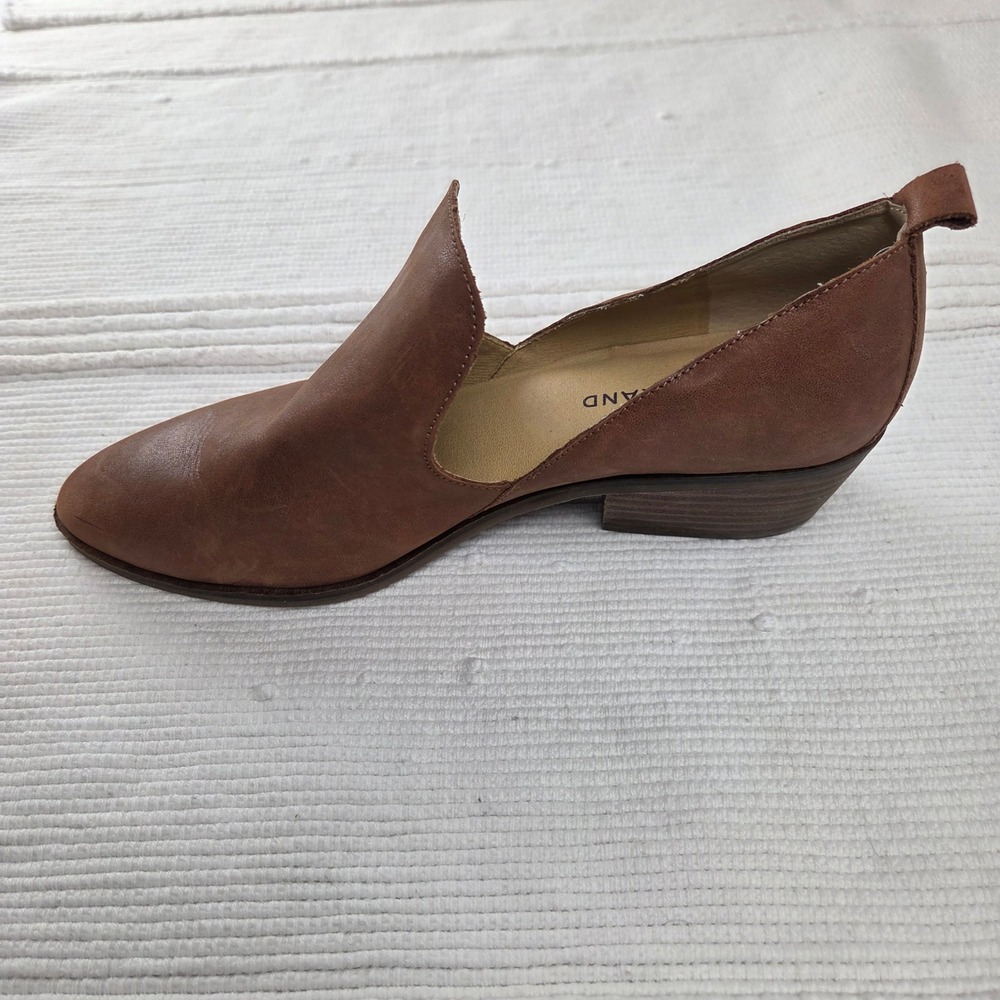 Lucky Brand Macce Brown Leather Ankle Booties Women 8.5 Low Heel LP-MACCE - Picture 11 of 11